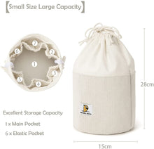 Carica l'immagine nel visualizzatore di Gallery, Dizdvizd Beauty Case da Viaggio per Donne , Borsa da Toilette, Trousse Trucchi Cosmetici Organizer - Beige