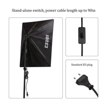 Carica l'immagine nel visualizzatore di Gallery, ESDDI Softbox Set Luci Studio Fotografico Luce Continua Kit 85W 1 set - Ilgrandebazar