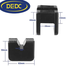 Carica l'immagine nel visualizzatore di Gallery, DEDC 2 Tamponi in Gomma per Cric Sollevatore Auto Ponte con 2 pezzi, Nero - Ilgrandebazar