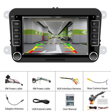 Carica l'immagine nel visualizzatore di Gallery, Autoradio per VW CAMECHO Touch Screen capacitivo da 7 215 x 133 x 48 mm, noir - Ilgrandebazar