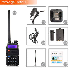 Carica l'immagine nel visualizzatore di Gallery, Retevis RT5R Plus Walkie Talkie Lunga Distanza 5W 128 Canali 2 pezzi, nero - Ilgrandebazar