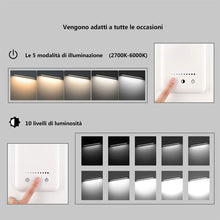 Carica l'immagine nel visualizzatore di Gallery, Lampada da scrivania a LED, lampada tavolo protezione degli occhi, Silver - Ilgrandebazar