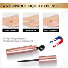 Carica l'immagine nel visualizzatore di Gallery, Eyeliner Magnetico Waterproof Nero, Ciglia Magnete Per Trucco Magnetic... - Ilgrandebazar