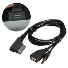 Carica l'immagine nel visualizzatore di Gallery, Qiilu Cavo Musica AMI MMI MDI Interfaccia Caricatore USB 3.5 mm, default