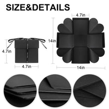 Carica l'immagine nel visualizzatore di Gallery, Leben Geschenkbox, Creativo Sorpresa Regalo Box, Explosions-Box DIY Viereck - Ilgrandebazar
