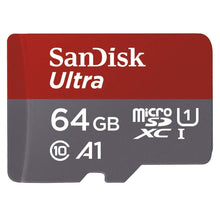 Carica l'immagine nel visualizzatore di Gallery, SanDisk Ultra Scheda di Memoria MicroSDXC da 64 GB e 64 GB, Grigio, Rosso