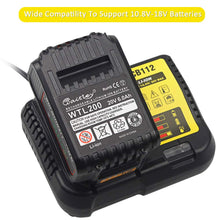 Carica l'immagine nel visualizzatore di Gallery, Waitley Caricabatteria DCB112 per batterie Dewalt 10,8 V 14,4 V 18 V 2A... - Ilgrandebazar