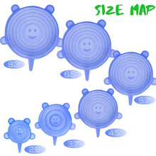Carica l'immagine nel visualizzatore di Gallery, Coperchi elastici in silicone Coperchio flessibile riutilizzabile per Blu - Ilgrandebazar