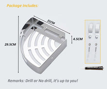 Carica l'immagine nel visualizzatore di Gallery, Mensola angolare per Bagno WC-Shelf-Triangle, Doccia Inox (Triangolo) - Ilgrandebazar
