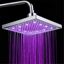 Carica l'immagine nel visualizzatore di Gallery, DELIPOP, soffione per doccia quadrato con 12 LED, 20,3 cm, 3 Colours - Ilgrandebazar