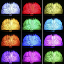 Carica l'immagine nel visualizzatore di Gallery, Lampada Libro RGB,Tomshine Led a Forma di Libro,12 colori che...