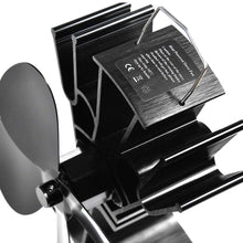 Carica l'immagine nel visualizzatore di Gallery, Ventilatore per camini a legna, BUYGOO a 4 pale riscaldato per...