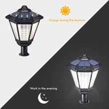 Carica l'immagine nel visualizzatore di Gallery, Sunix Lampione Solare per Esterno, 108 LED Impermeabile Montaggio su 108 - Ilgrandebazar
