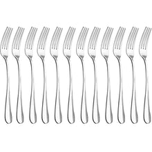 Carica l'immagine nel visualizzatore di Gallery, QUCHER 7.2" Forchette da Tavolo in Inox, Forchette, Cena 12 Pezzi - Ilgrandebazar