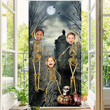Carica l'immagine nel visualizzatore di Gallery, Sfondo di Halloween Scheletro Cranio Fotografia Tema Halloween...