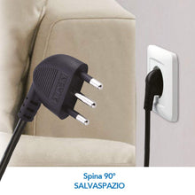 Carica l'immagine nel visualizzatore di Gallery, Electraline 62074 Multipresa, Nero, 6 Posti 6 Posti, Nero - Ilgrandebazar