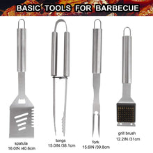 Carica l'immagine nel visualizzatore di Gallery, grilljoy 20pcs Set di 20pcs, strumenti per barbecue da 20 pezzi - Ilgrandebazar