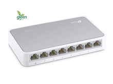 Carica l'immagine nel visualizzatore di Gallery, TP-Link TL-SF1008D Switch Desktop, 8 Porte RJ45 10/100 Mbps, 8 Porte, Bianco - Ilgrandebazar