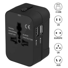 Carica l'immagine nel visualizzatore di Gallery, Adattatore da Viaggio,KOREY Presa Spina Universale con 2 USB... - Ilgrandebazar