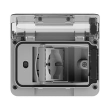 Carica l'immagine nel visualizzatore di Gallery, 4Box 4B.W.RAL.015, Wide IP55, Presa Elettrica da Esterno per Scatola Grigio - Ilgrandebazar