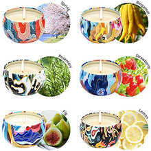 Carica l'immagine nel visualizzatore di Gallery, Viesap Candele Profumate,Aromatiche Set Regalo per Donna,100% Cera...