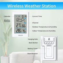 Carica l'immagine nel visualizzatore di Gallery, Stazione meteorologica Wireless, Digitale Radio Bianca