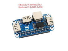Carica l'immagine nel visualizzatore di Gallery, IBest Waveshare Ethernet/USB HUB Hat for Raspberry Pi ETH/USB HAT - Ilgrandebazar