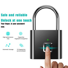 Carica l'immagine nel visualizzatore di Gallery, Smart fingerprint lock Door lock,Lucchetto Per Impronte Senza Bluetooth - Ilgrandebazar