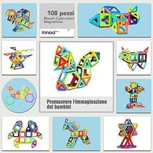 Carica l'immagine nel visualizzatore di Gallery, Innoo Tech Costruzioni Magnetiche Blocchi 108 Pezzi Giocattoli 108 - Ilgrandebazar