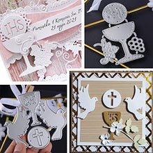 Carica l'immagine nel visualizzatore di Gallery, MEJOSER Fustelle Stencil Cutting Dies Fustella Comunione Battesimo - Ilgrandebazar