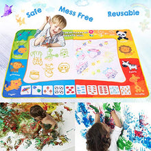 Carica l'immagine nel visualizzatore di Gallery, SPLAKS Acqua Doodle Tappeto, Tappeto Magico Bambini 120 *90cm, con 6 Penne... - Ilgrandebazar