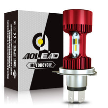 Carica l'immagine nel visualizzatore di Gallery, Aolead H4 LED Lampadina per Moto, 6400LM Lampada Abbaglianti e rossa - Ilgrandebazar