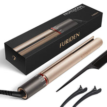 Carica l'immagine nel visualizzatore di Gallery, Piastra Capelli Professionale FURIDEN Lisci e Mossi 2 in 1 Dorato - Ilgrandebazar