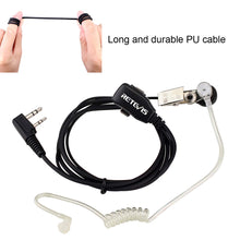Carica l'immagine nel visualizzatore di Gallery, Retevis 2 Pin Walkie Talkie Cuffie con Tubo Acustico 10 unidades, Nero - Ilgrandebazar