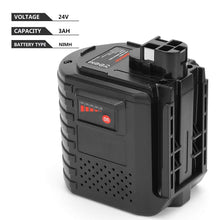 Carica l'immagine nel visualizzatore di Gallery, POWERAXIS 702300824 24V 3.0Ah NIMH Batteria per Bosch NIMH, Nero