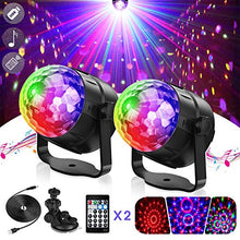 Carica l'immagine nel visualizzatore di Gallery, Icnow 2PZ Luci Discoteca LED Palco,15 Colori Mini Stroboscopica Rotanta... - Ilgrandebazar