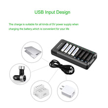 Carica l'immagine nel visualizzatore di Gallery, Batterie AA Ricaricabili, POWEROWL 8 Pezzi 2800 8AA, Ricaricabili - Ilgrandebazar