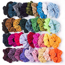 Carica l'immagine nel visualizzatore di Gallery, 36 Pz Capelli Scrunchies Velluto Elastico Fasce per Scrunchy...