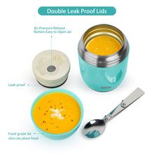 Carica l'immagine nel visualizzatore di Gallery, WayEee Contenitore Termico per Alimenti, Barattolo Alimenti 450ml, Blue - Ilgrandebazar
