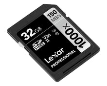 Carica l'immagine nel visualizzatore di Gallery, Lexar Schede Professional 1000x 32GB SDHC UHS-II 32GB, Nero - Ilgrandebazar