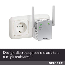Carica l'immagine nel visualizzatore di Gallery, Netgear EX3700 Ripetitore WiFi AC750, Extender e 750 Mbps, Argento