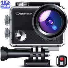 Carica l'immagine nel visualizzatore di Gallery, Crosstour CT9000 Action Cam 4K 20MP WiFi Camera(Fotocamera - Ilgrandebazar