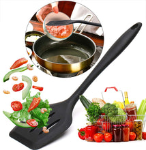 Carica l'immagine nel visualizzatore di Gallery, joyoldelf Set da Cucina in Silicone 5 Pezzi - Spatole, 11.4*3.2*3.9, Nero - Ilgrandebazar