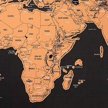 Carica l'immagine nel visualizzatore di Gallery, CAMWAY Mappa del Mondo da Grattare,Scratch Map World Extra Large 82X59...