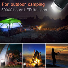 Carica l'immagine nel visualizzatore di Gallery, Lanktoo Batteria Power Bank e Lanterna da Campeggio Outdoor Nero