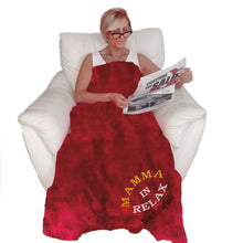Carica l'immagine nel visualizzatore di Gallery, Bombo Plaid della Mamma. Rosso - Ilgrandebazar