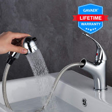 Carica l'immagine nel visualizzatore di Gallery, GAVAER Rubinetto Bagno Lavabo con Doccetta Estraibile e Spruzzatore a Doppia...