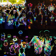 Carica l'immagine nel visualizzatore di Gallery, Kimimara Braccialetti Luminosi,Starlight Fluorescenti,100 8 "Glowsticks... - Ilgrandebazar
