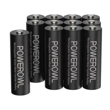 Carica l'immagine nel visualizzatore di Gallery, Batterie AA Stilo POWEROWL 2800mAh ad Alta 12 Pile, Ricaricabili - Ilgrandebazar