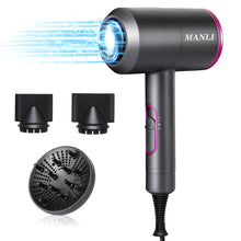 Carica l'immagine nel visualizzatore di Gallery, Asciugacapelli 2000 W Potente, MANLI Phon per Capelli Alta Potenza 2000 W - Ilgrandebazar
